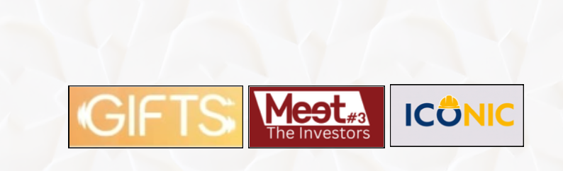 Logos of the GIFT, Meet the Investors, and ICONIC programs